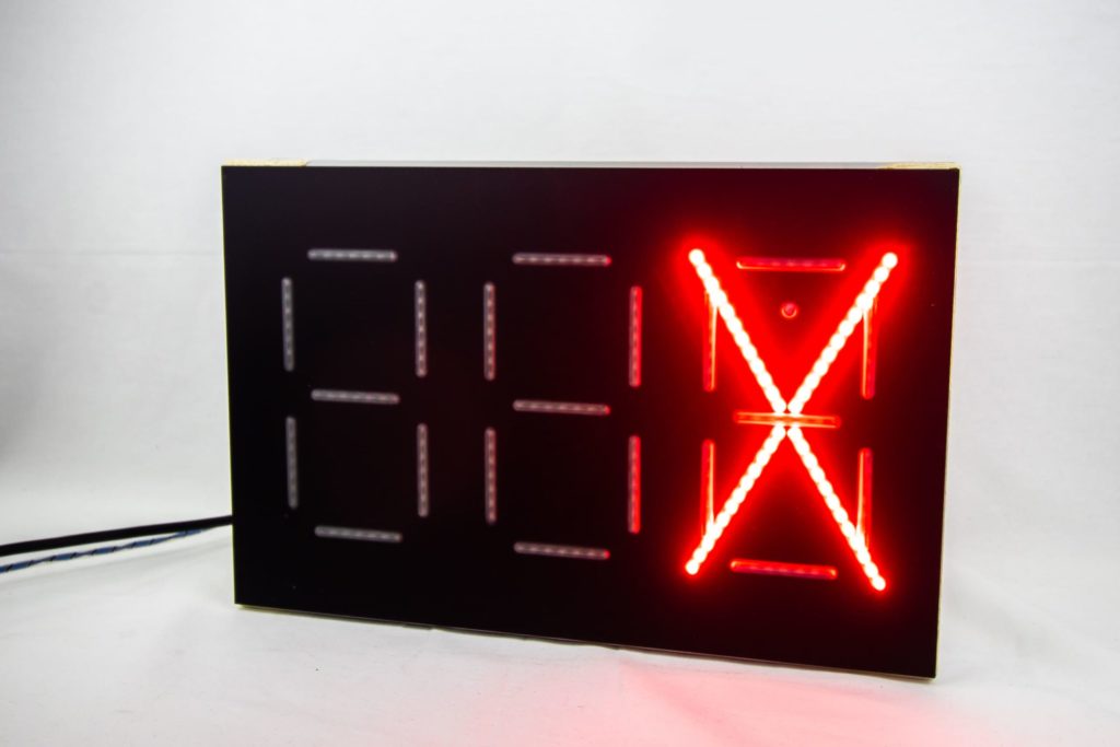 LED-Matrix Display von MSR-Traffic für intelligente Parkleitsysteme im Außenbereich
